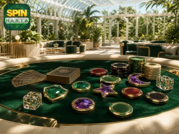 Antarmuka meja Dragon Tiger Luck di spinharta